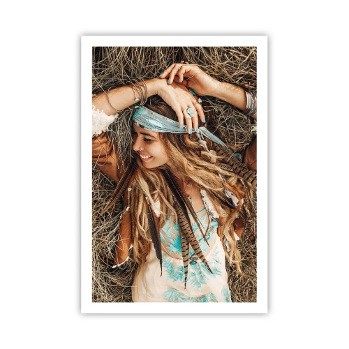 Poster - Auf dem Weg in den Sommer der Liebe - 61x91 cm