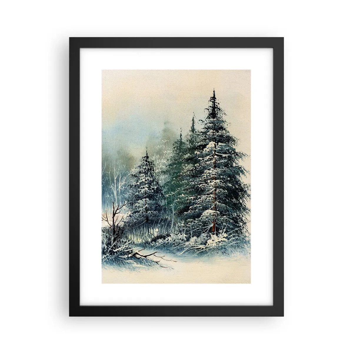 Poster in einem schwarzem Rahmen - Bereit für Weihnachten - 30x40 cm