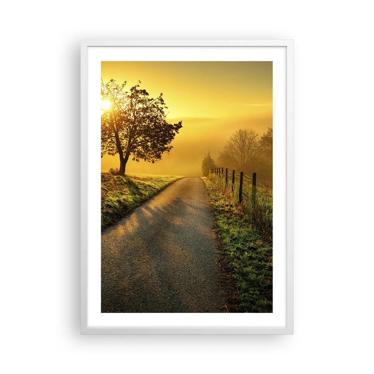 Poster in einem weißen Rahmen - Honig-Nachmittag - 50x70 cm