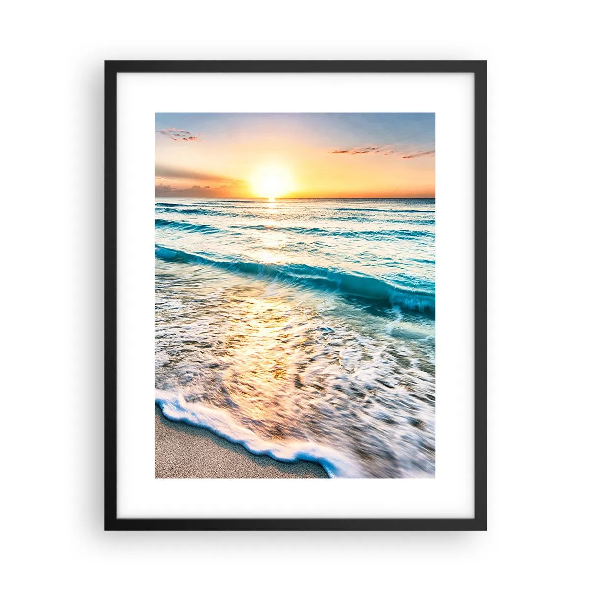 Poster in einem schwarzem Rahmen - Ein Blick lohnt sich - 40x50 cm