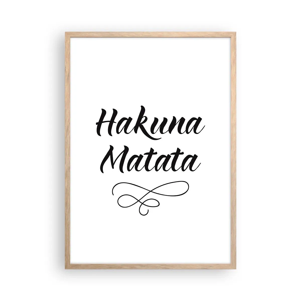 Poster in einem Rahmen aus heller Eiche - Bester Ratschlag - 50x70 cm