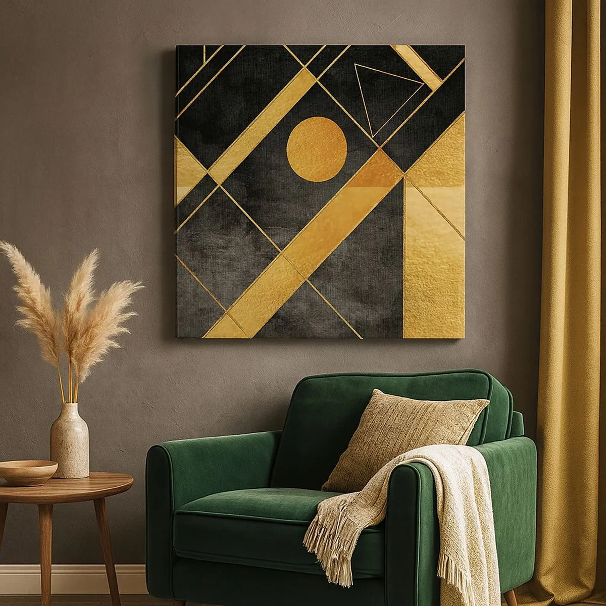 Bild auf Leinwand - Leinwandbild - Die Sonne der Wüste - 30x30 cm