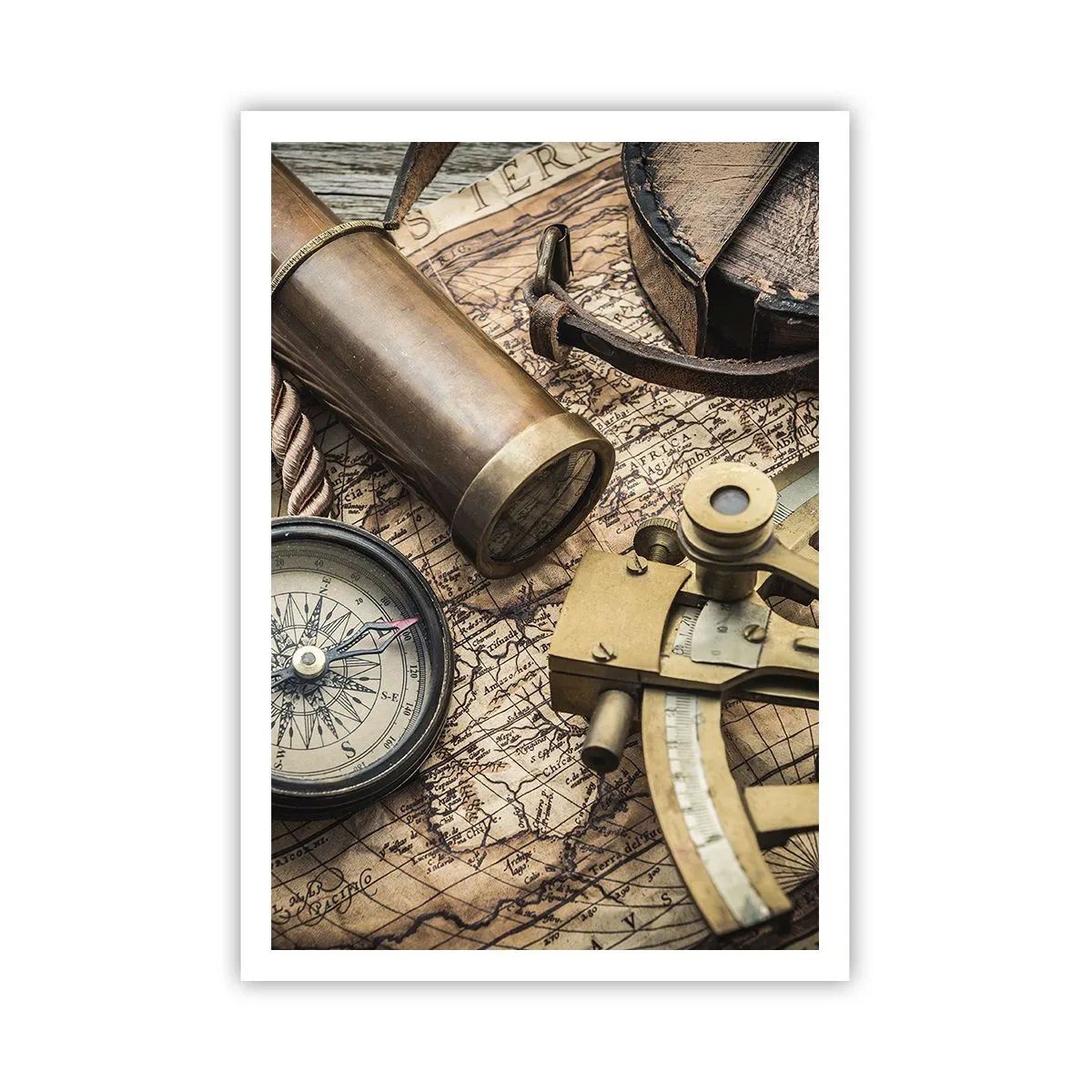 Poster - Setze Sie einen Kurs - 70x100 cm