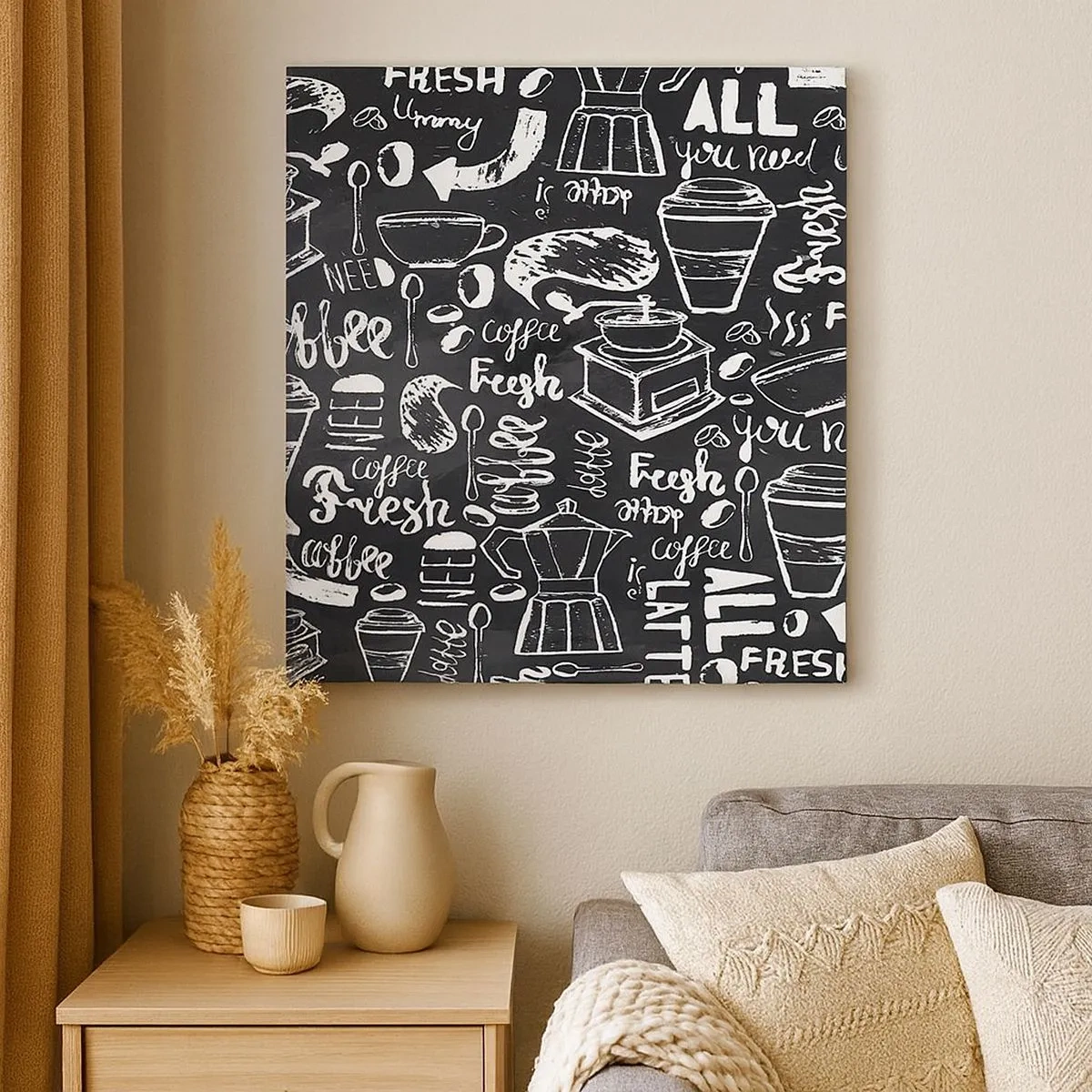 Bild auf Leinwand - Leinwandbild - Alles was Sie brauchen ist… - 30x30 cm