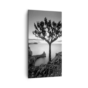 Bild auf Leinwand - Leinwandbild - Stille bis zum Horizont - 55x100 cm