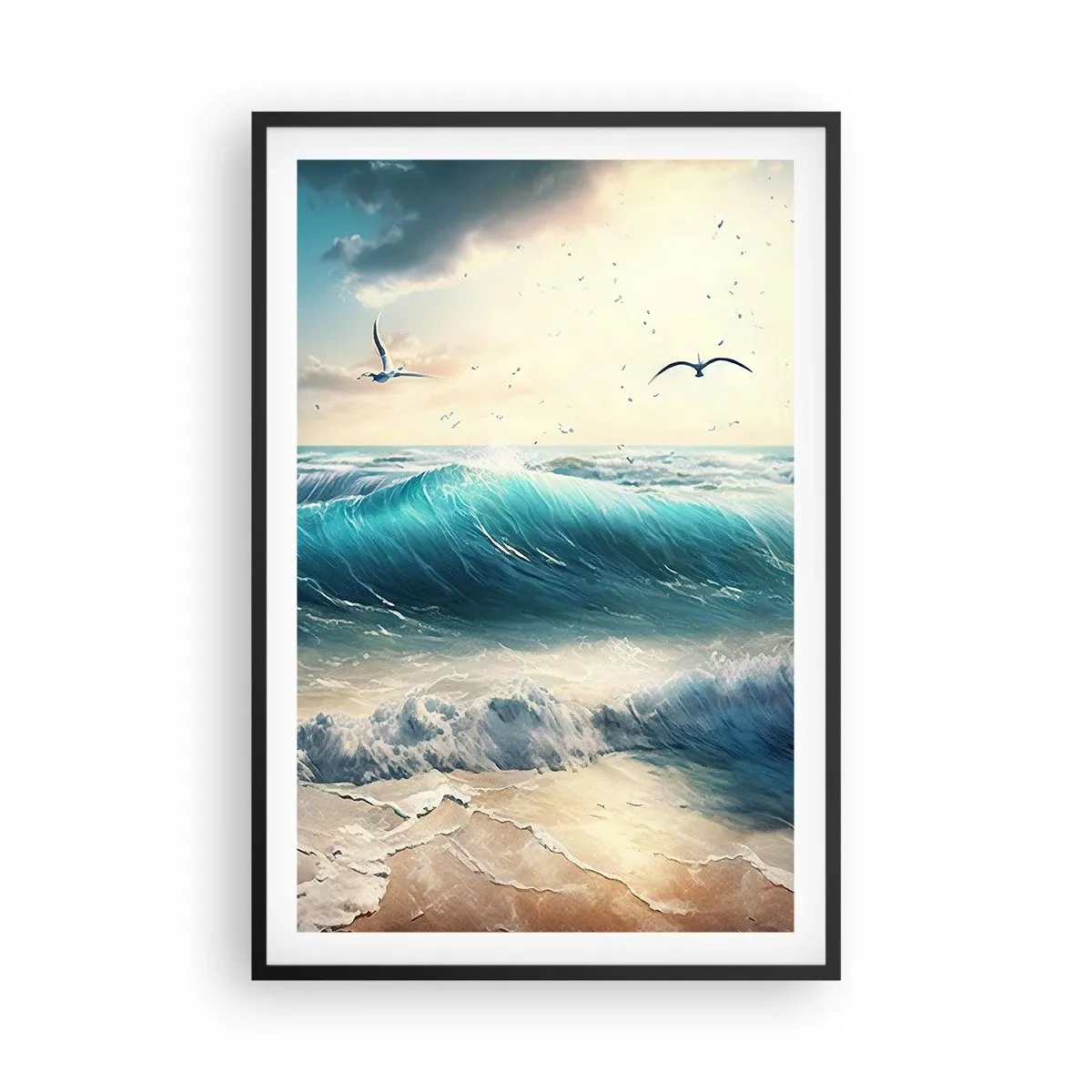 Poster in einem schwarzem Rahmen - Es summt nur für dich - 61x91 cm