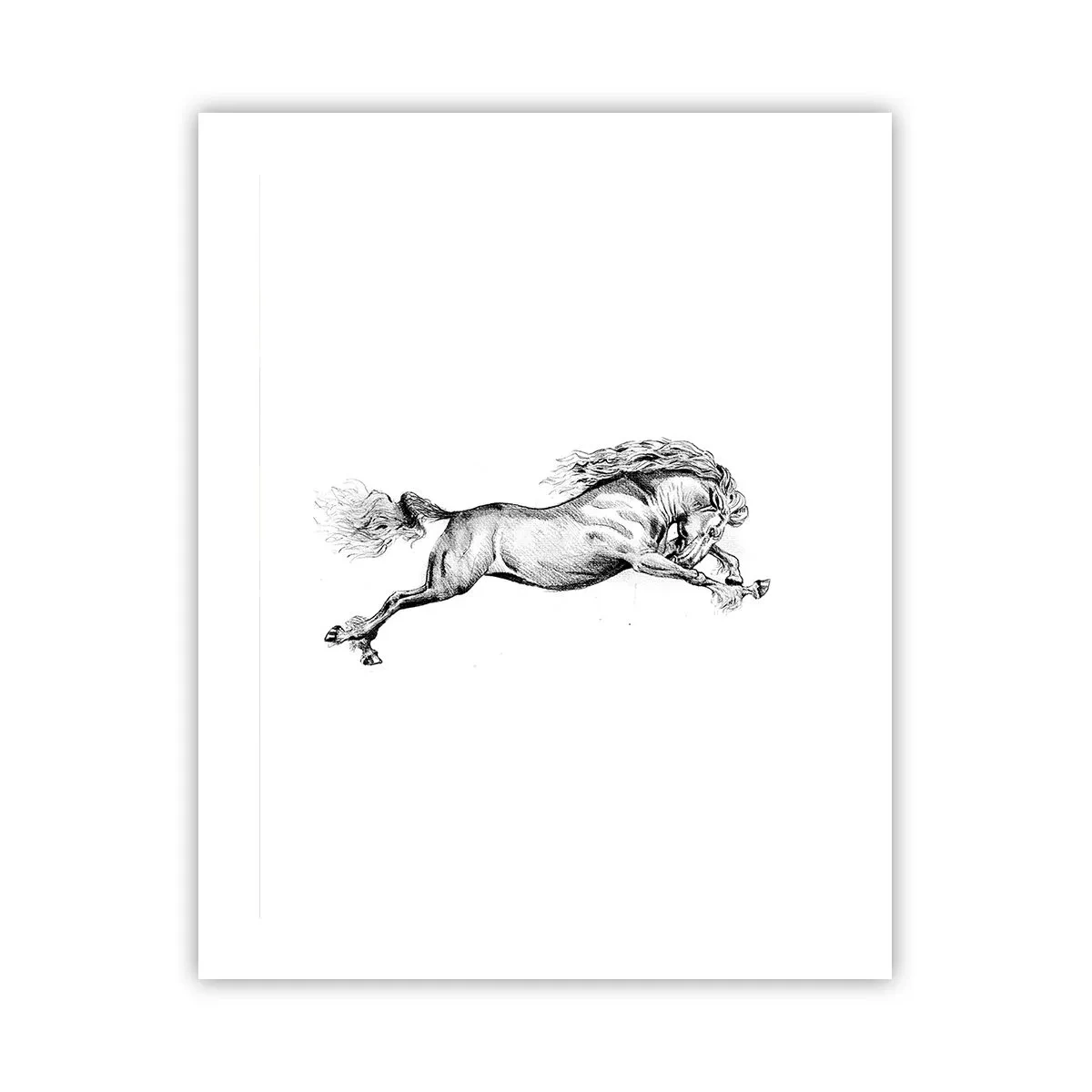 Poster - Im Galopp festgehalten - 40x50 cm