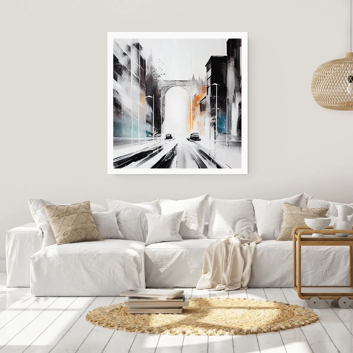 Poster - Stadtstudie: Architektur und Bewegung - 40x40 cm