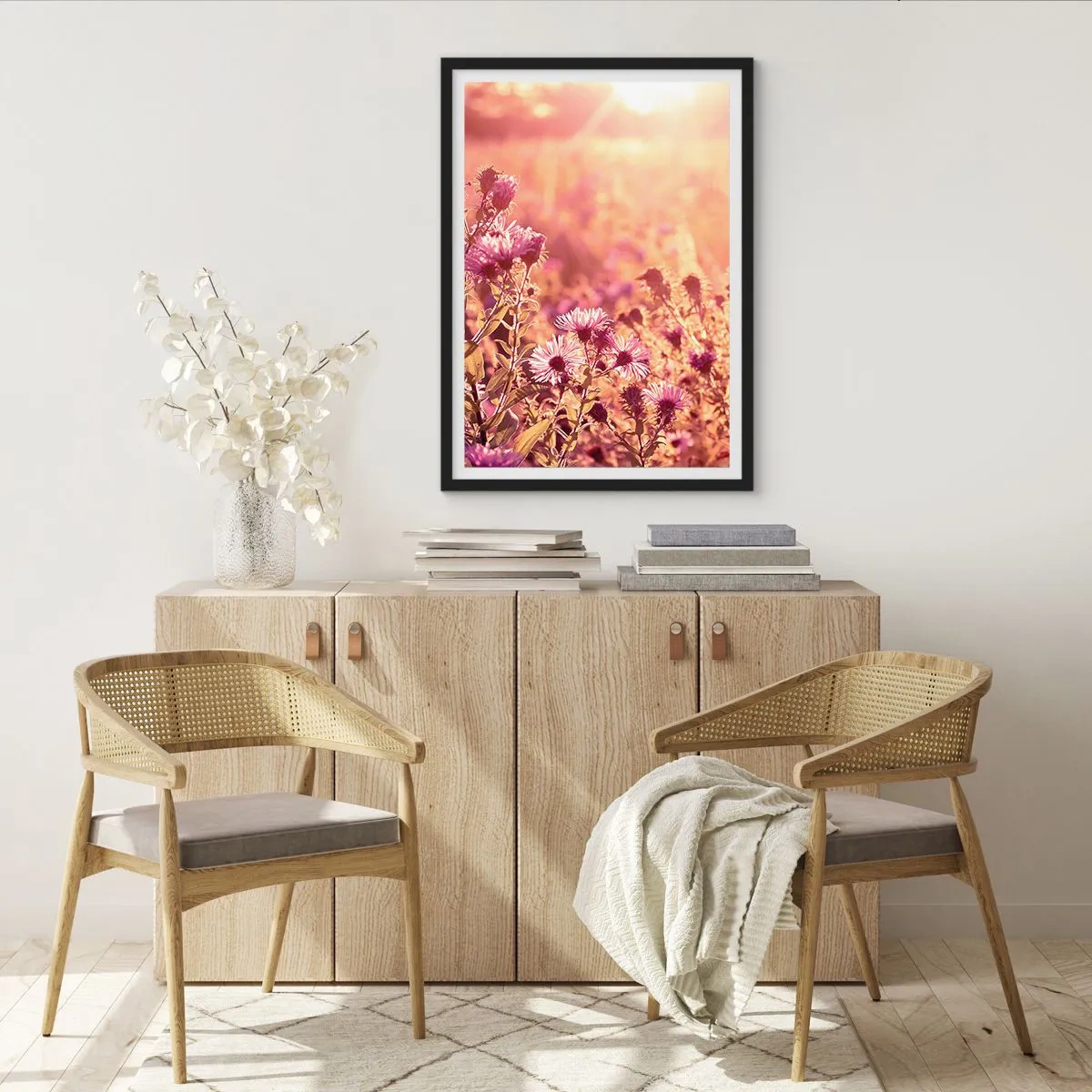 Poster in einem schwarzem Rahmen - Bevor der Sommer vorbei ist - 61x91 cm