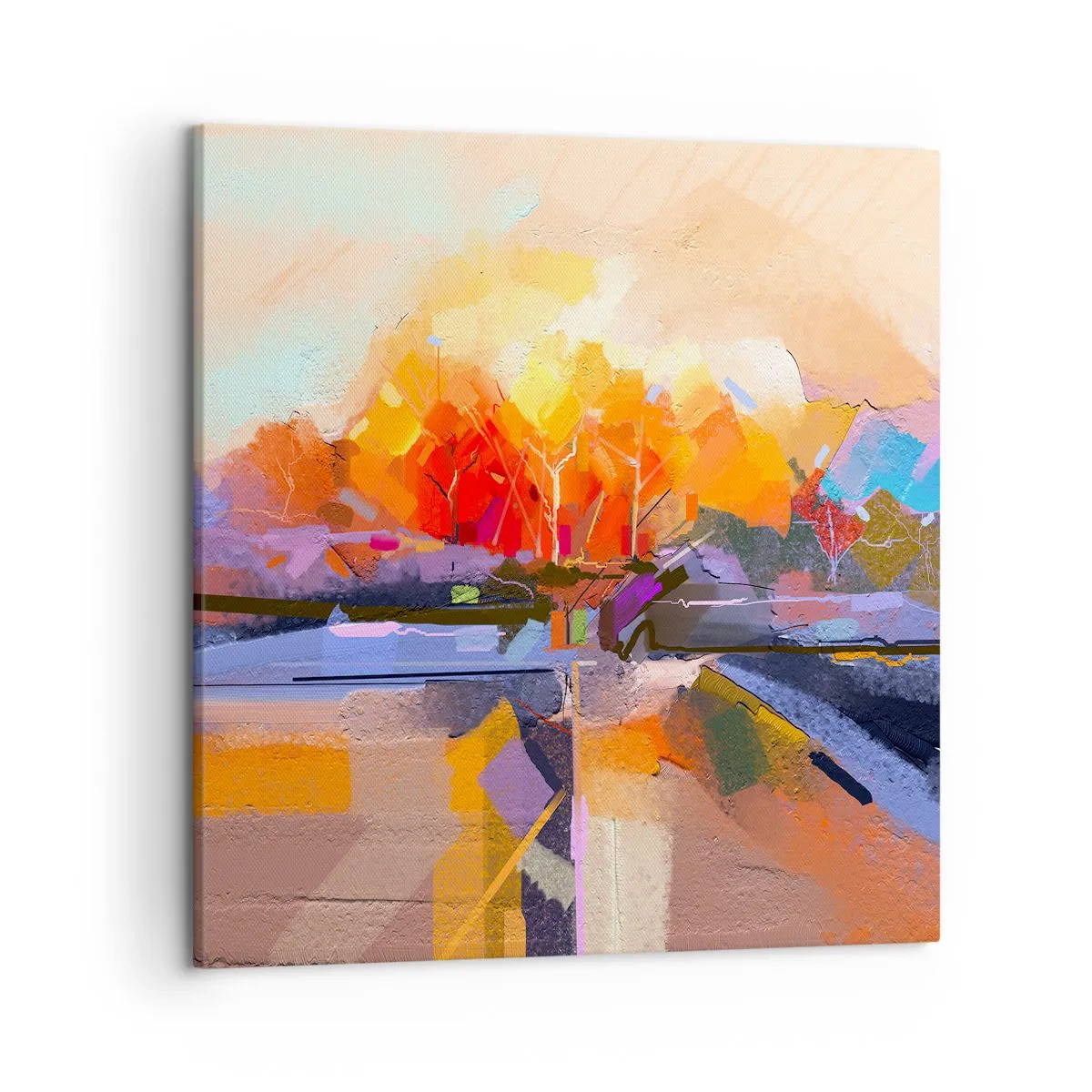 Bild auf Leinwand - Leinwandbild - Der Herbst ist geworden - 50x50 cm