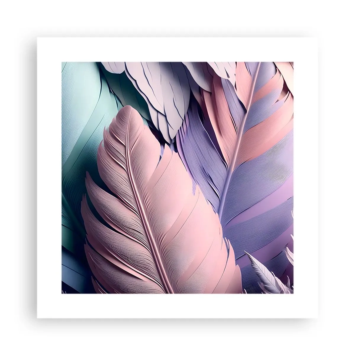 Poster - Vogel-Chic - 40x40 cm