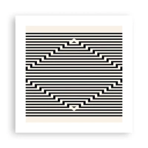 Poster - Geometrische Illusion - 40x40 cm