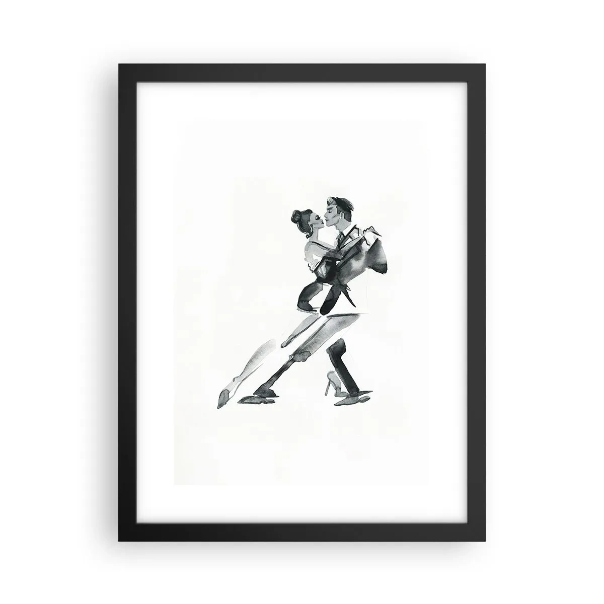 Poster in einem schwarzem Rahmen - In einem Schlag - 30x40 cm