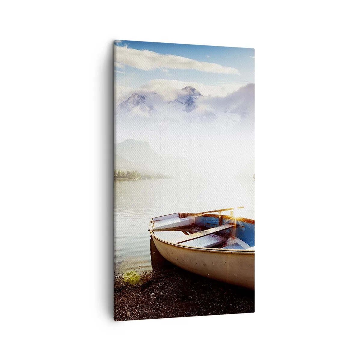 Bild auf Leinwand - Leinwandbild - Am tollen und klaren Wasser - 45x80 cm