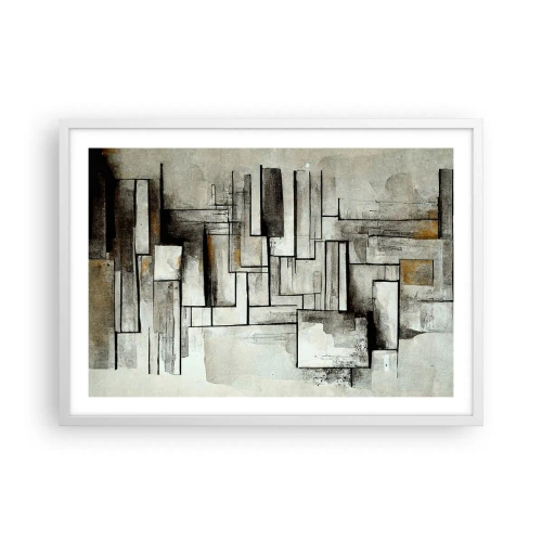 Poster in einem weißen Rahmen - Kraft der Einfachheit - 70x50 cm