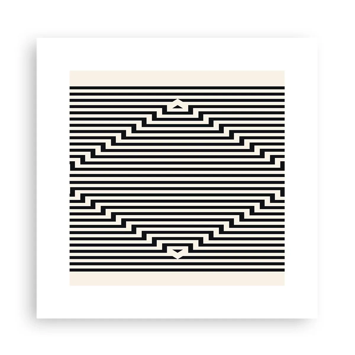 Poster - Geometrische Illusion - 30x30 cm