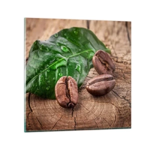 Glasbild - Bild auf glas - Der wahrste und schwarze - 60x60 cm