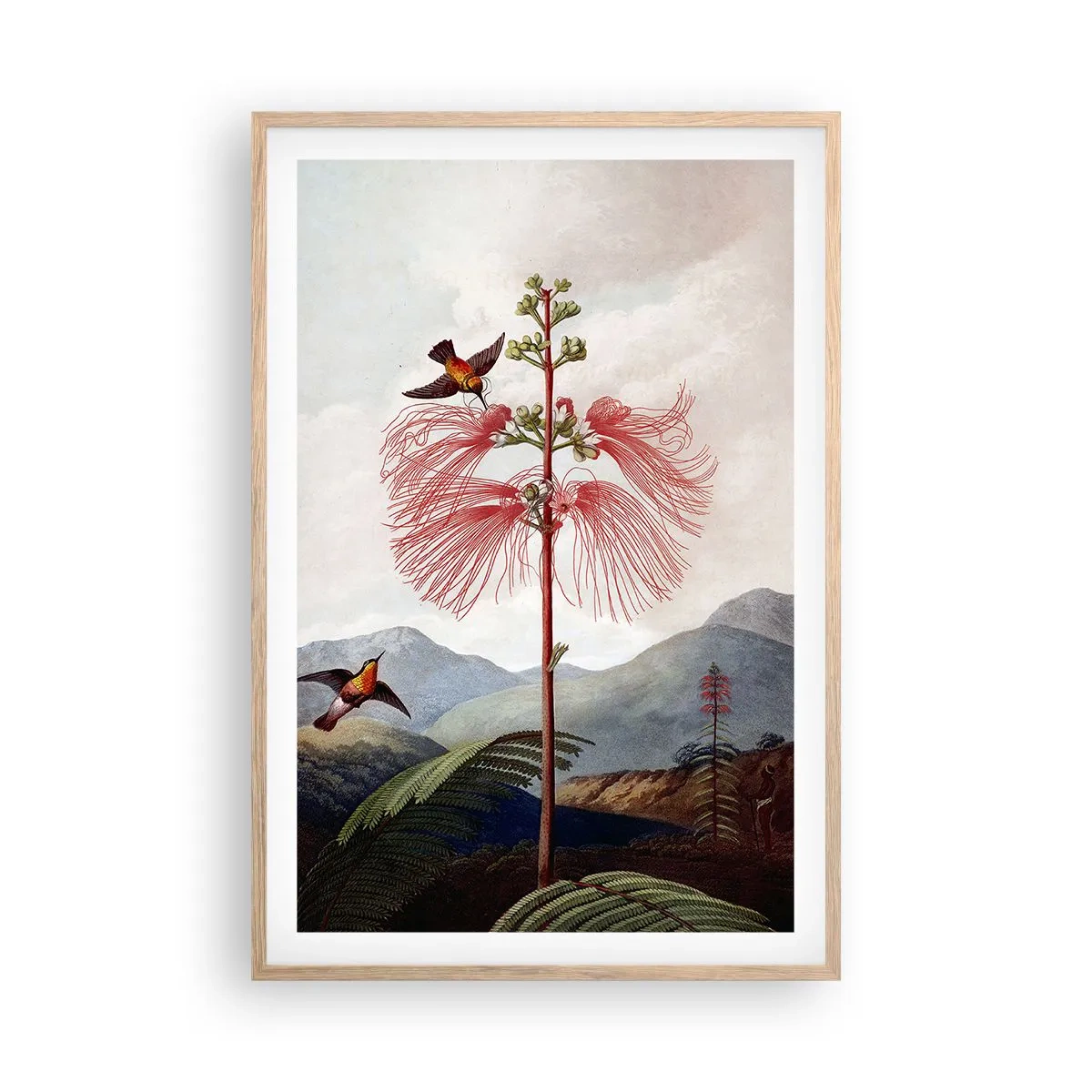 Poster in einem Rahmen aus heller Eiche - In einem tropischen Paradies - 61x91 cm