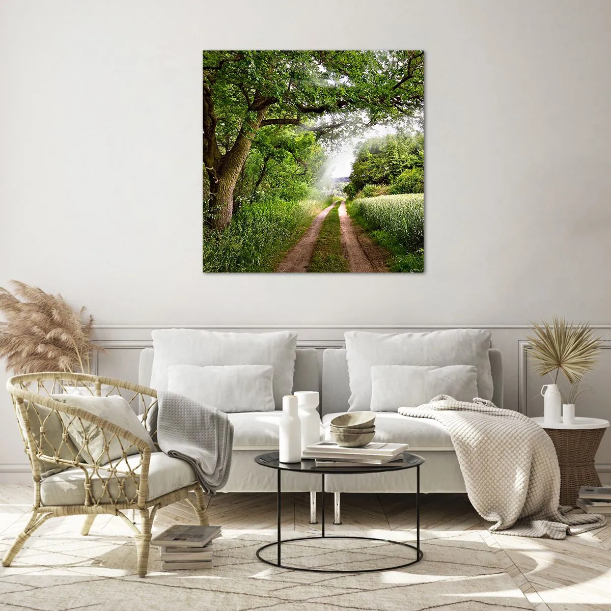 Glasbild - Bild auf glas - Et in Arcadia ego - 40x40 cm