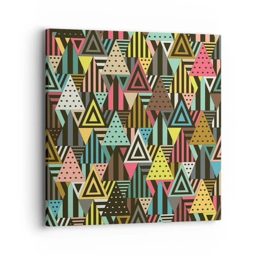 Bild auf Leinwand - Leinwandbild - Im Rhythmus auf drei - 40x40 cm