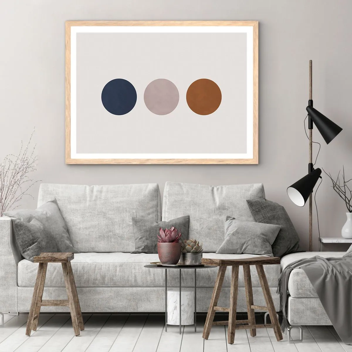 Poster in einem Rahmen aus heller Eiche - Ein Symbol für Exzellenz - 50x40 cm