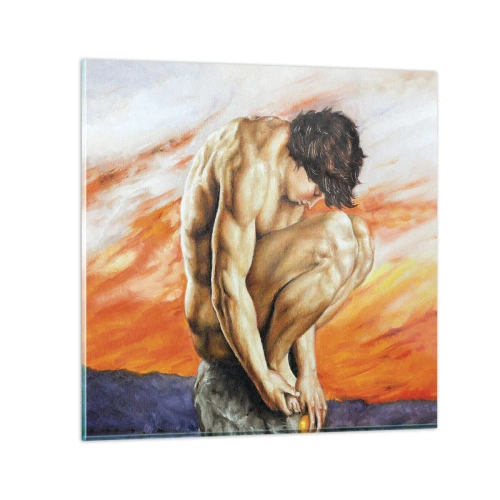 Glasbild - Bild auf glas - In sich versunken - 40x40 cm