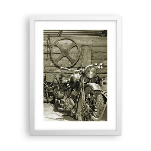 Poster in einem weißen Rahmen - Im Schuppen von Onkel Władek - 30x40 cm