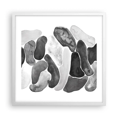 Poster in einem weißen Rahmen - Felsige Abstraktion - 50x50 cm