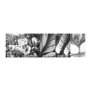 Fototapetenmuster Standard Eco - Schön auch in Grau - Abstraktion, Blumen, Stück - 100x30 cm