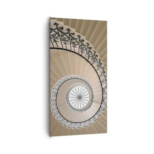 Bild auf Leinwand - Leinwandbild - Im Inneren der Muschel - 65x120 cm