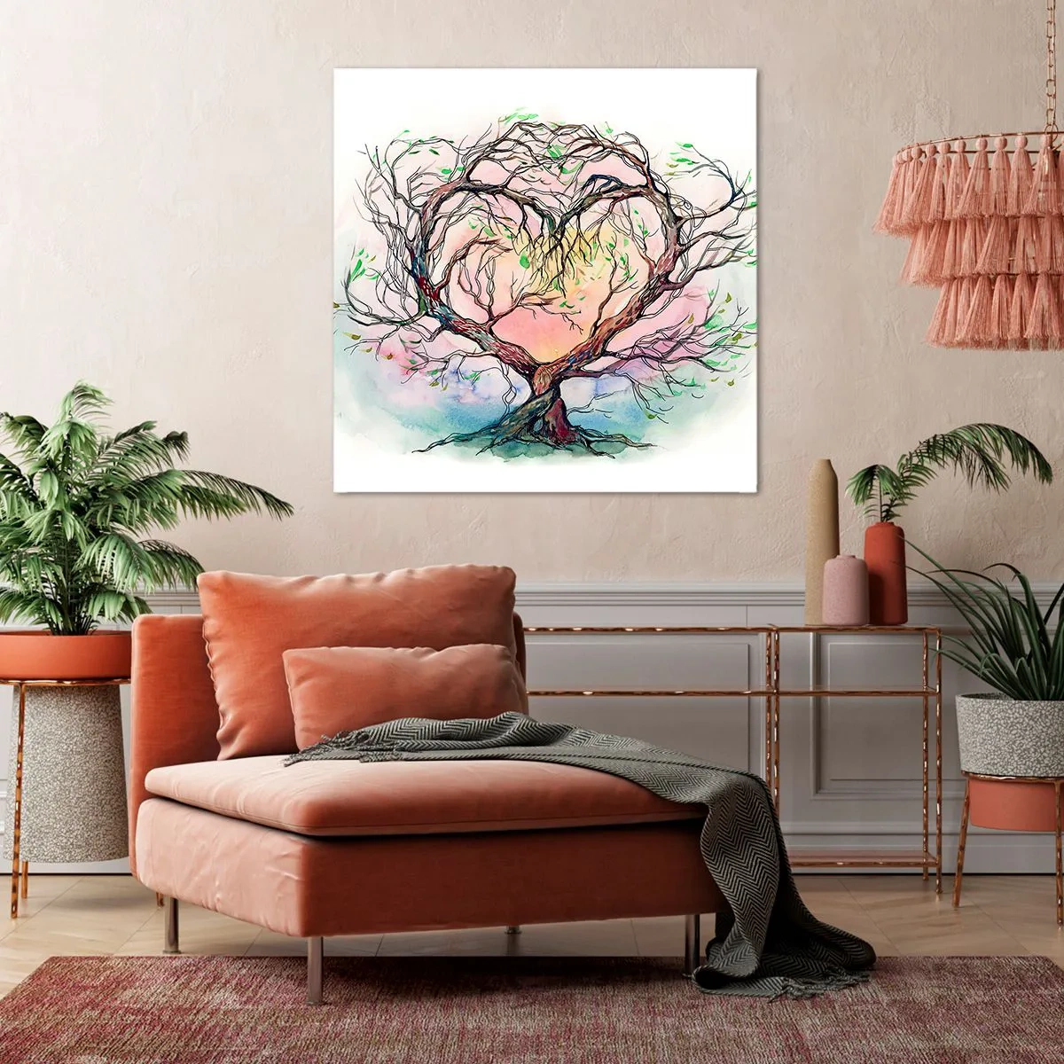 Bild auf Leinwand - Leinwandbild - Gemeinsam gegen die Stürme - 70x70 cm