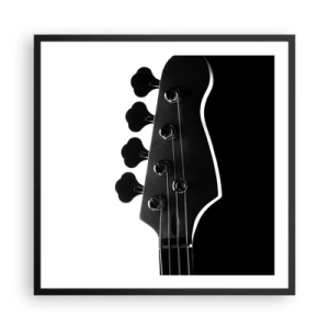 Poster in einem schwarzem Rahmen - Rockige Stille - 60x60 cm