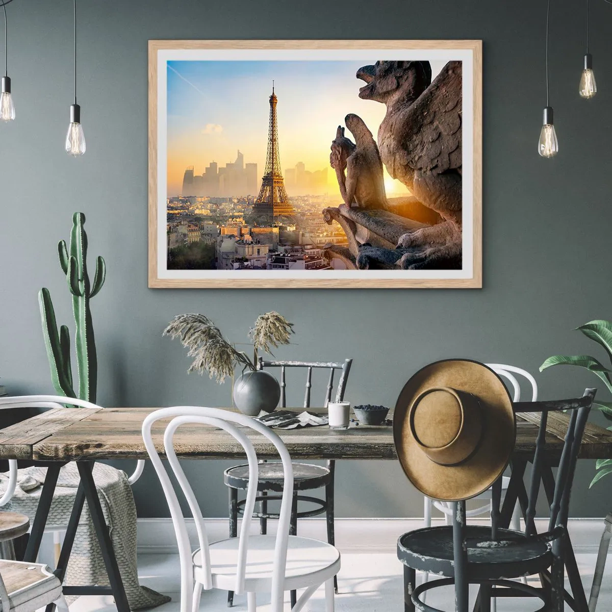 Poster in einem Rahmen aus heller Eiche - Vieles hat sich geändert ... - 91x61 cm