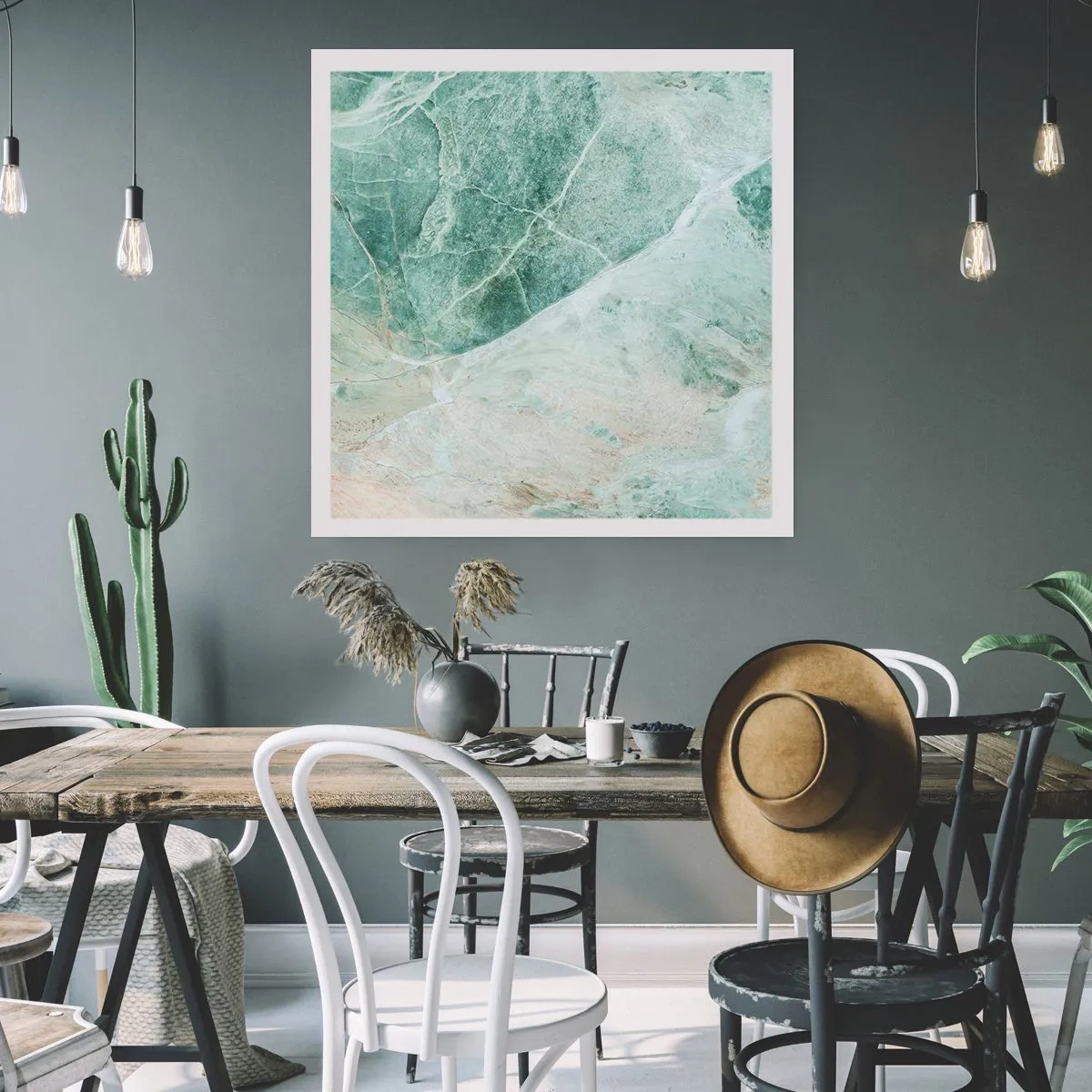 Poster - Edle Kälte des Steins - 30x30 cm