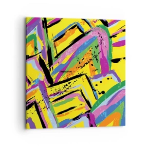 Bild auf Leinwand - Leinwandbild - Bis sie vor Freude schreit - 70x70 cm