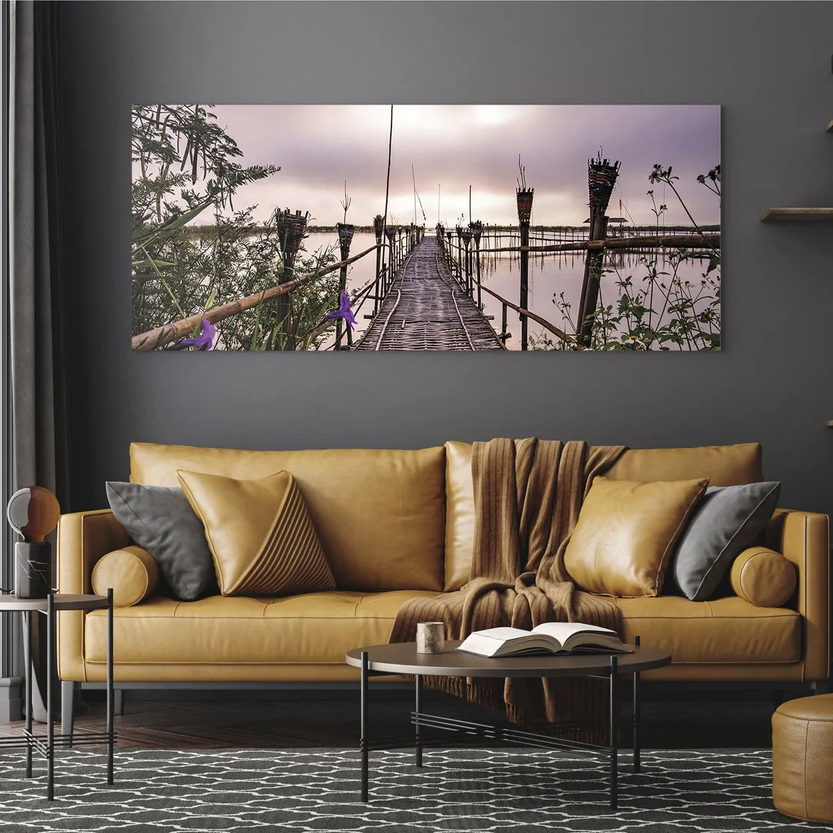Glasbild - Bild auf glas - Frieden und Ruhe Asiens - 100x40 cm