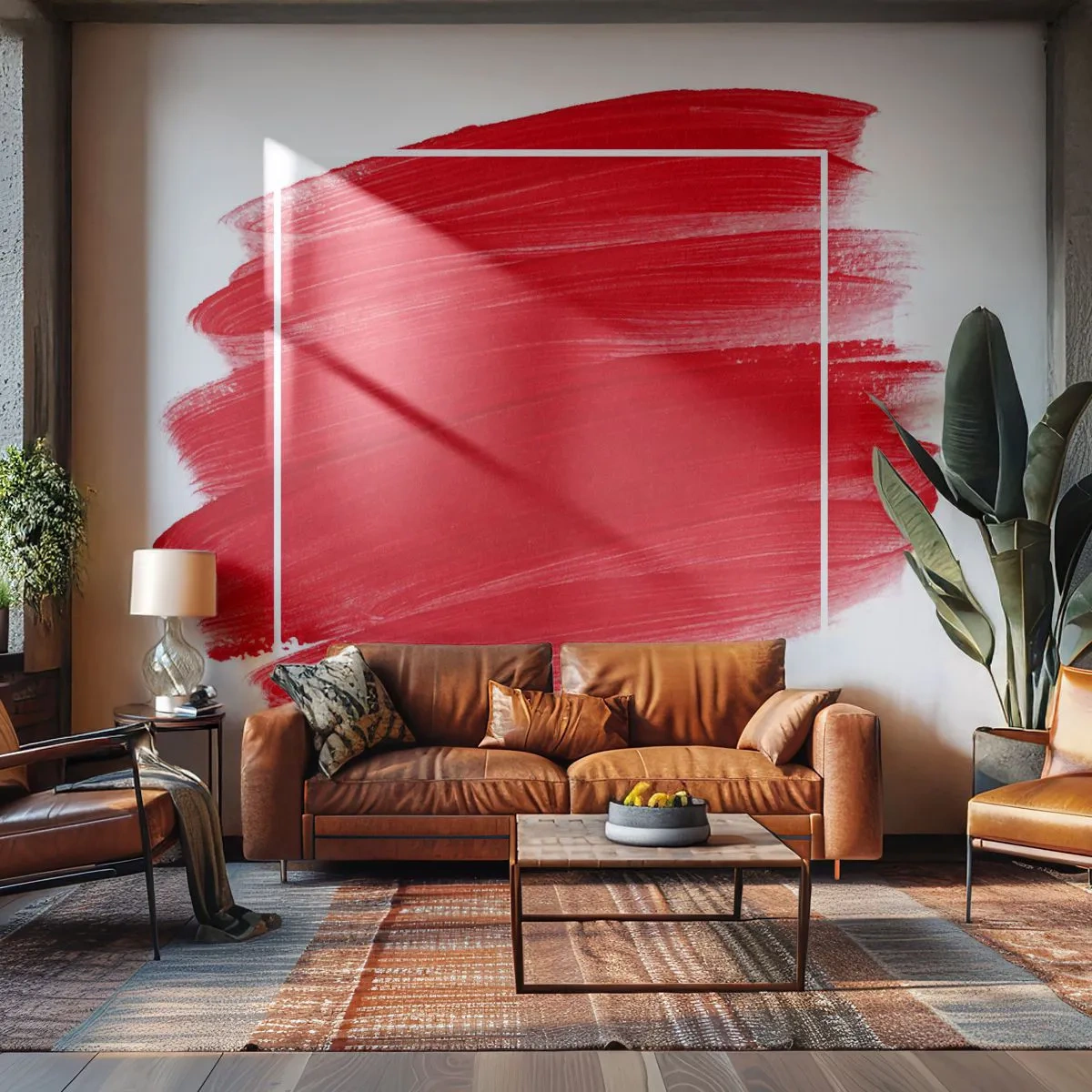 Fototapete Premium Canvas - Aus dem Rahmen - Abstraktion, Stück, Minimalismus - 300x210 cm