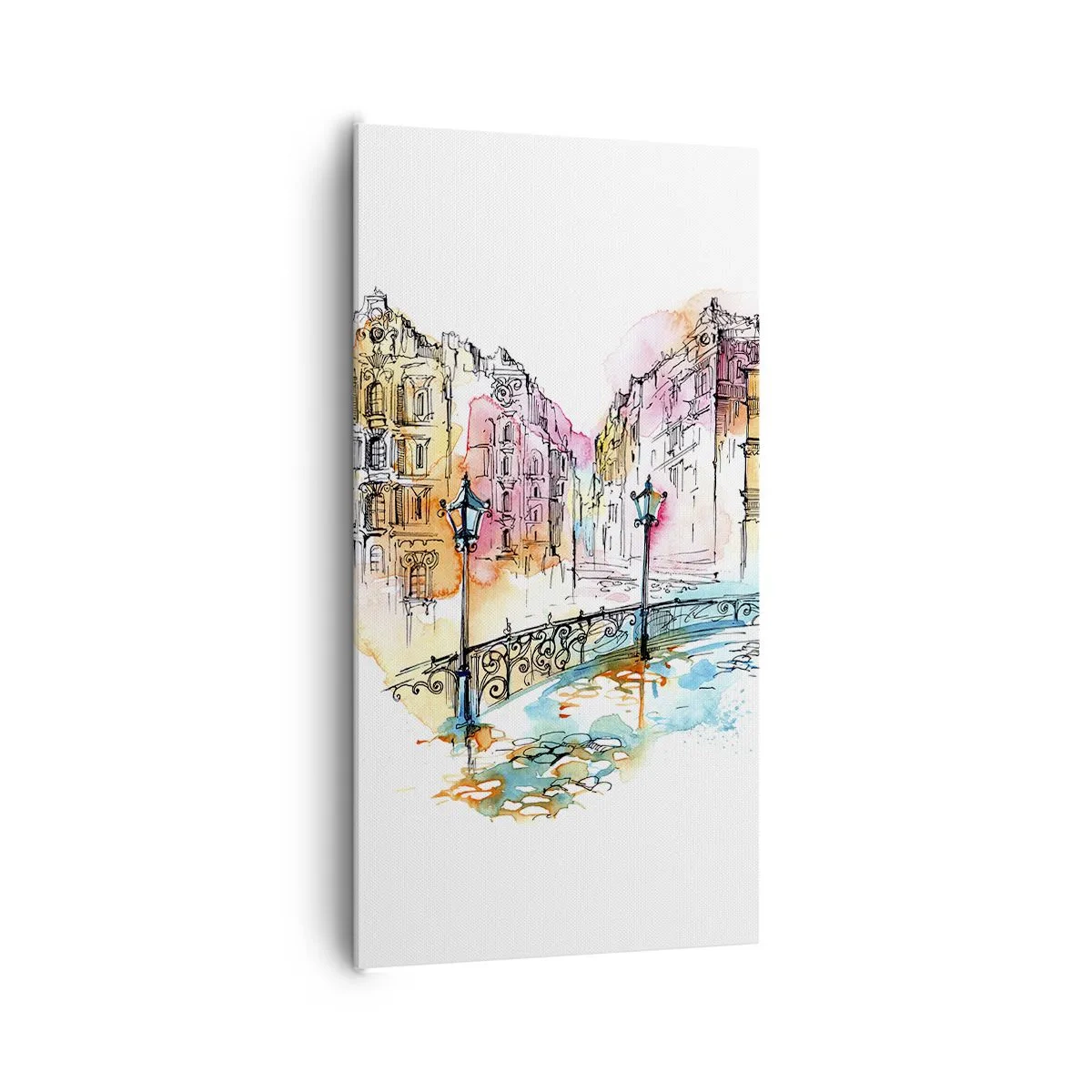 Bild auf Leinwand - Leinwandbild - Das Herz der Stadt - 65x120 cm