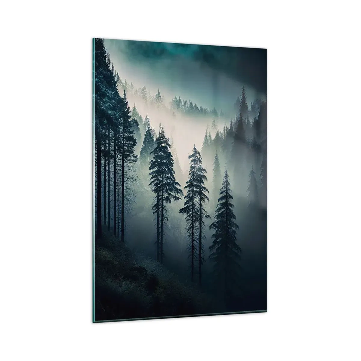 Glasbild - Bild auf glas - Bergmorgen - 80x120 cm