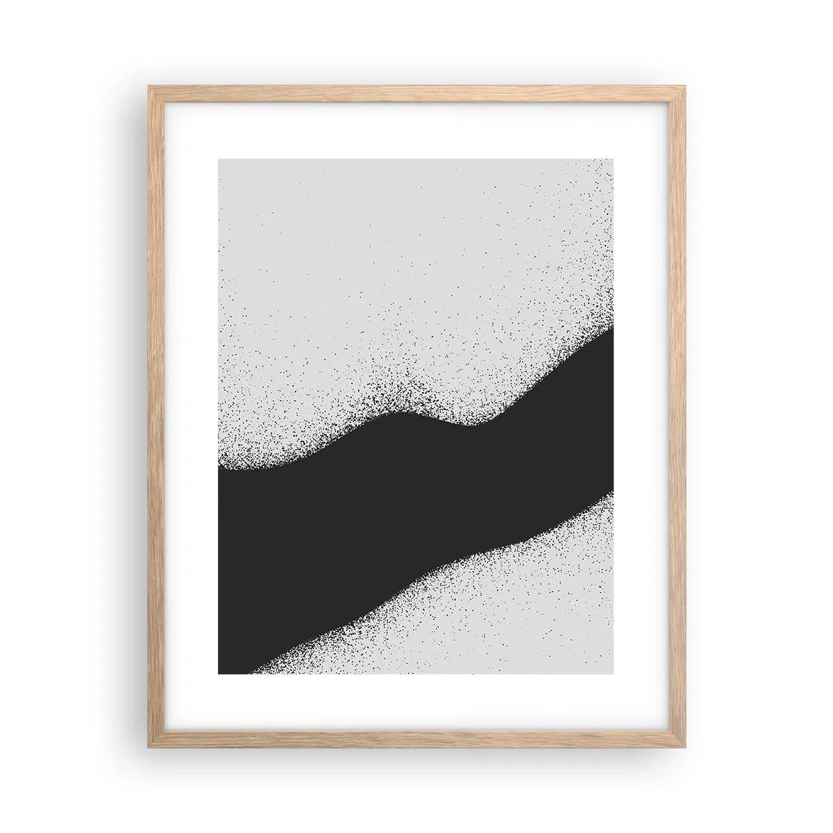 Poster in einem Rahmen aus heller Eiche - Flüssiges Gleichgewicht - 40x50 cm