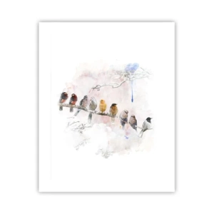 Poster - Geflügeltes Treffen - 40x50 cm