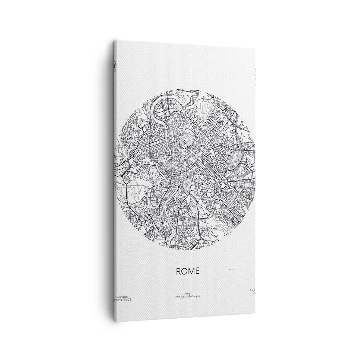 Bild auf Leinwand - Leinwandbild - Anatomie von Rom - 45x80 cm