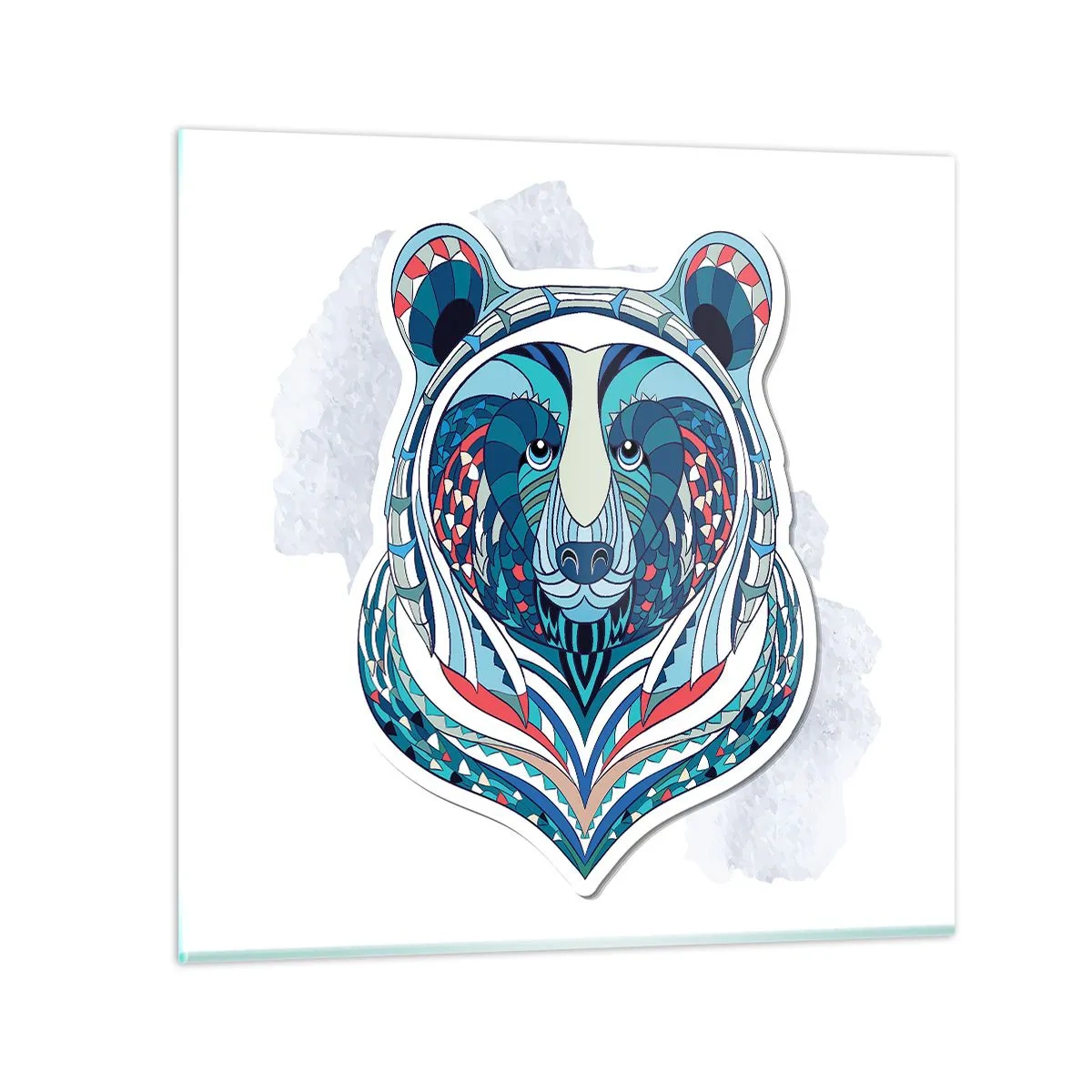 Glasbild - Bild auf glas - Eviva Grönland! - 70x70 cm