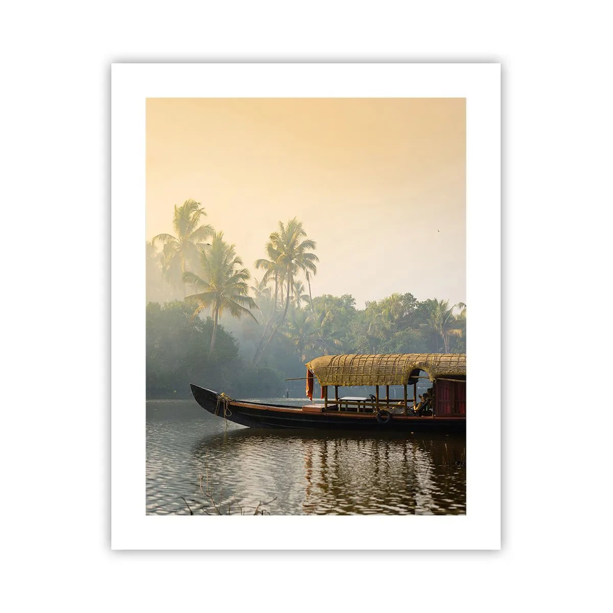 Poster - Haus am Fluss - 40x50 cm