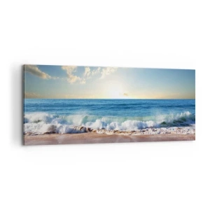 Bild auf Leinwand - Leinwandbild - Bewegung und Stille zugleich - 100x40 cm