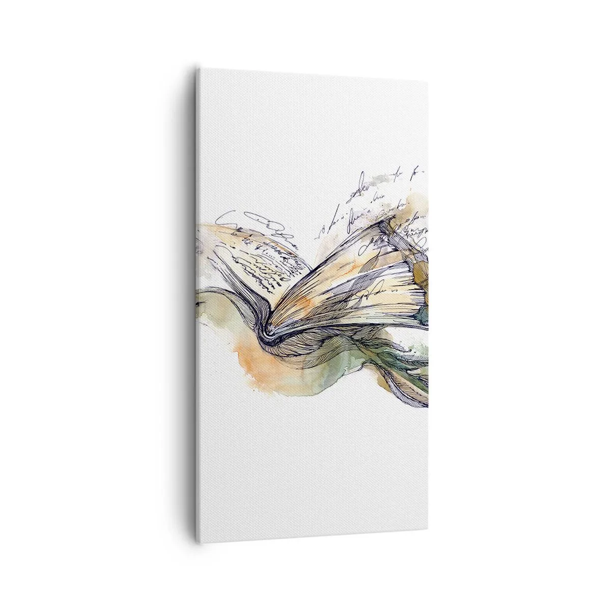 Bild auf Leinwand - Leinwandbild - Auf den Flügeln der Poesie - 55x100 cm