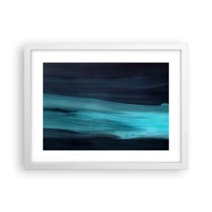 Poster in einem weißen Rahmen - Gehen Sie mit dem Strom - 40x30 cm