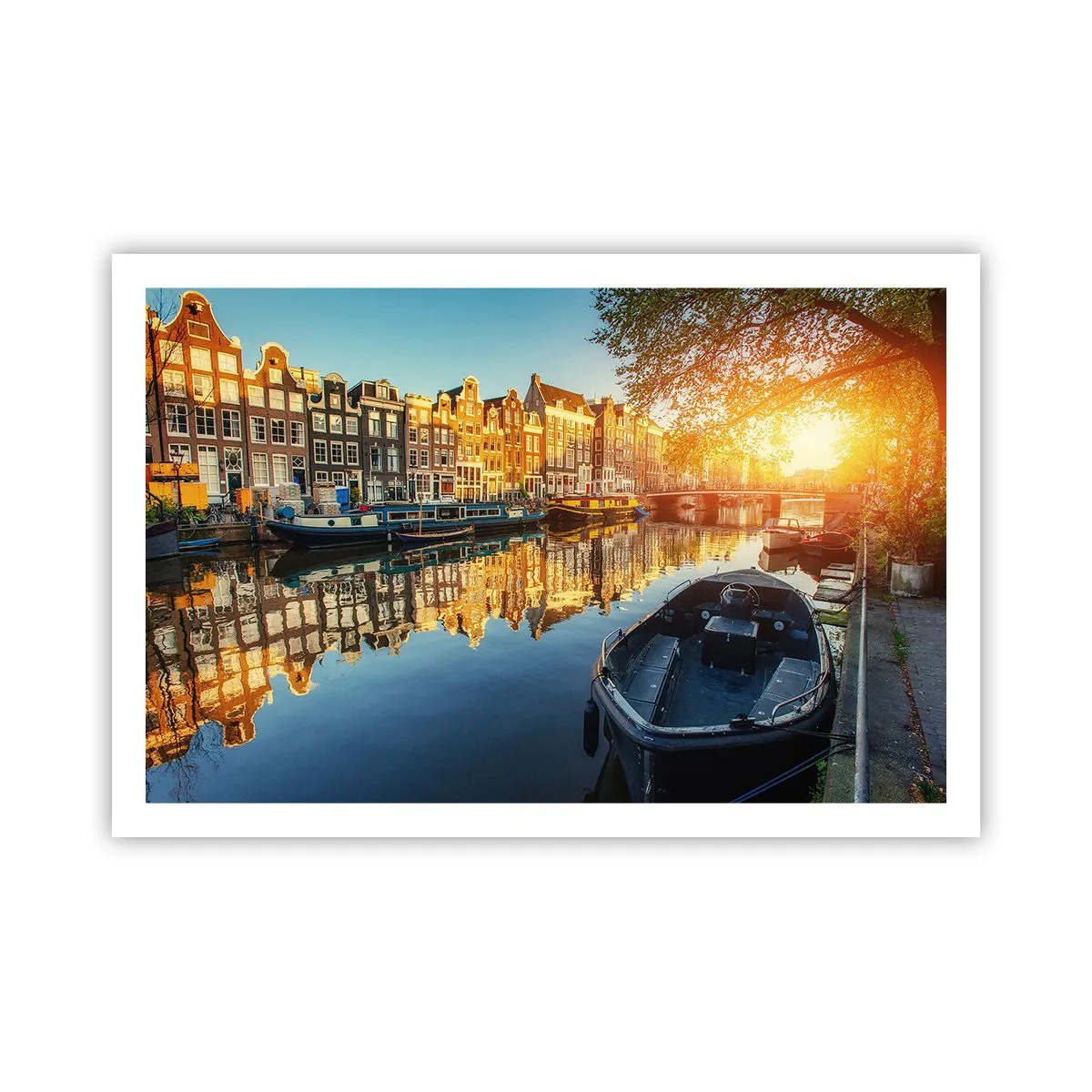 Poster - Morgen in Amsterdam - 91x61 cm