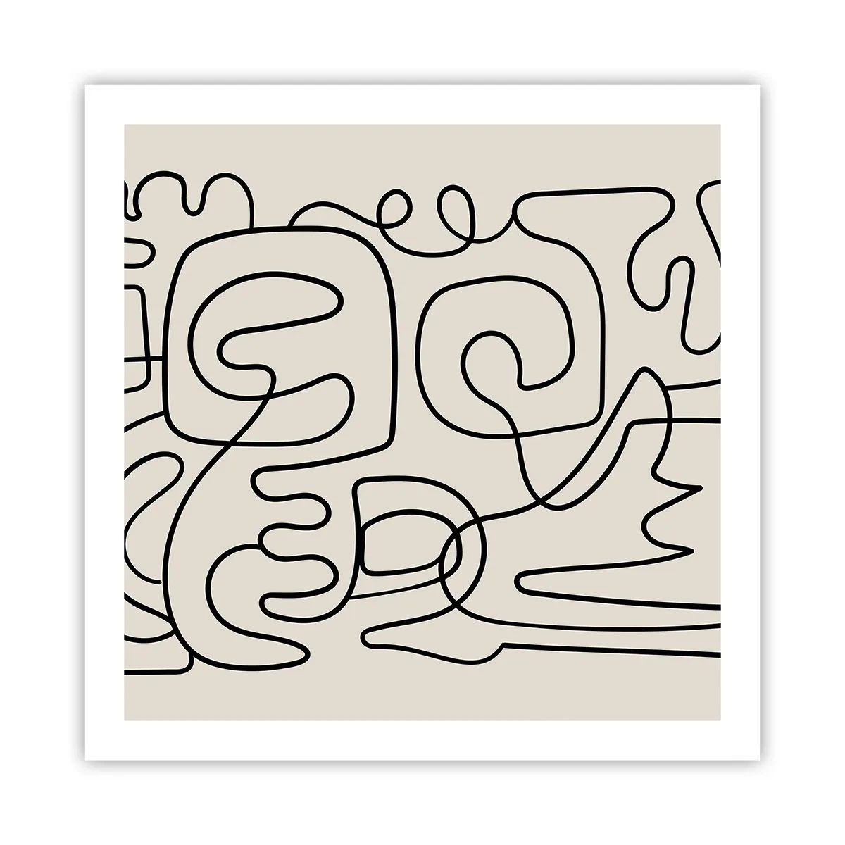 Poster - Folge der Spur - 60x60 cm