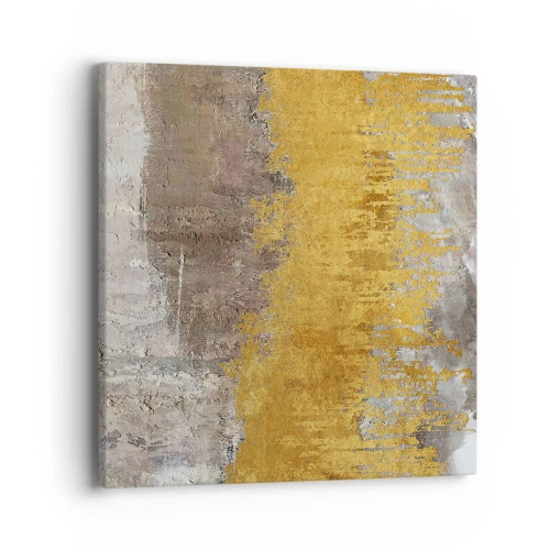 Bild auf Leinwand - Leinwandbild - Goldene Explosion - 40x40 cm